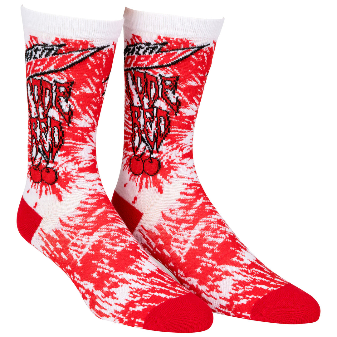 Mountain Dew Code Red Logo Crew Socks Image 2