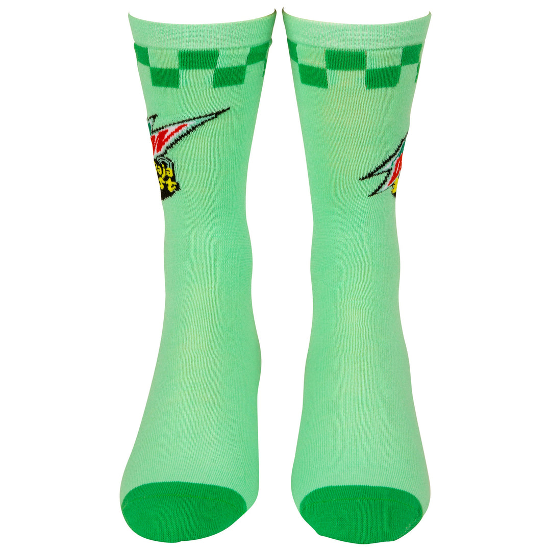 Mountain Dew Baja Blast Logo Crew Socks Image 4