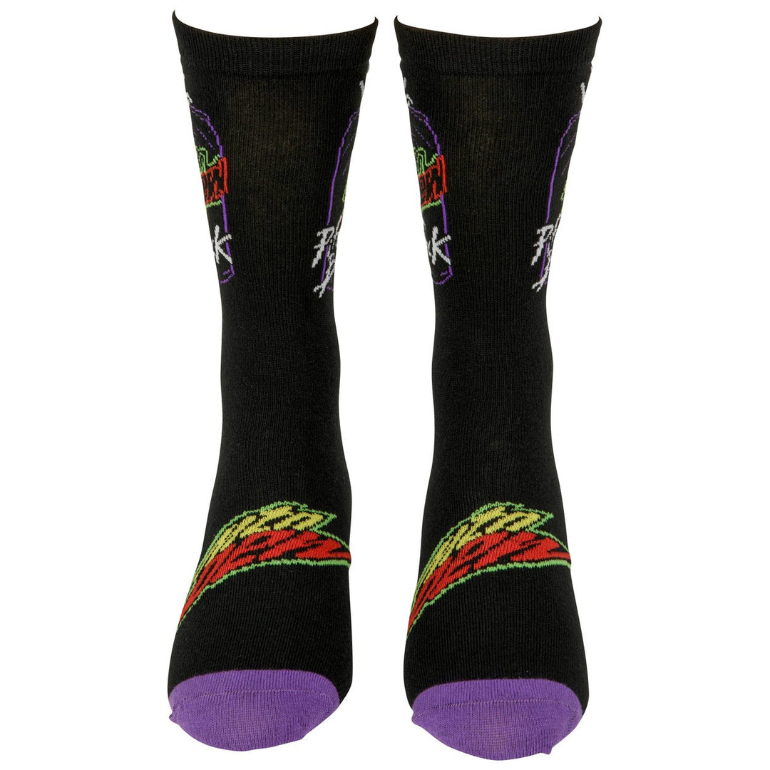 Mountain Dew Pitch Black Logo Crew Socks Image 4