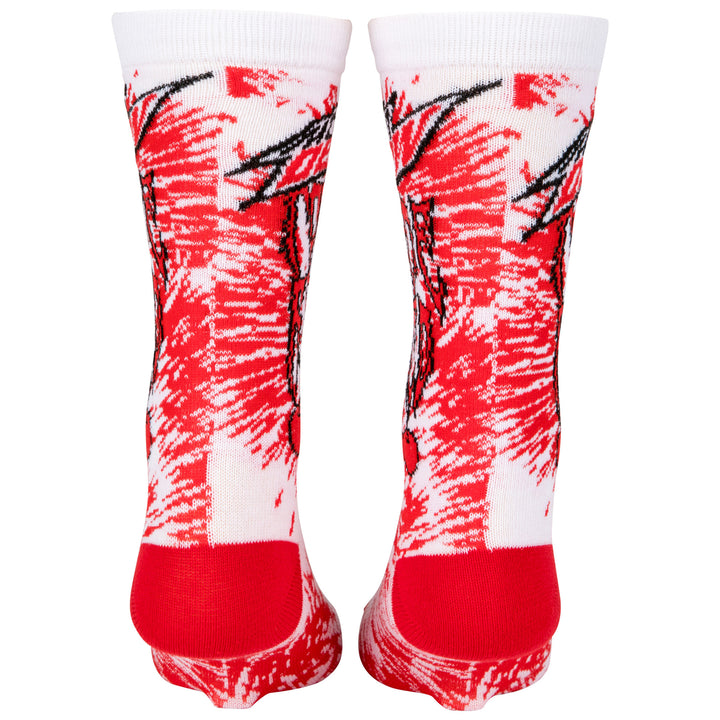 Mountain Dew Code Red Logo Crew Socks Image 3