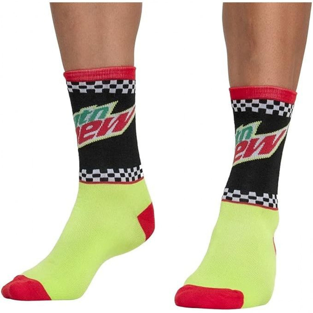 Mountain Dew Assorted Logos 3-Pack Crew Socks Image 2