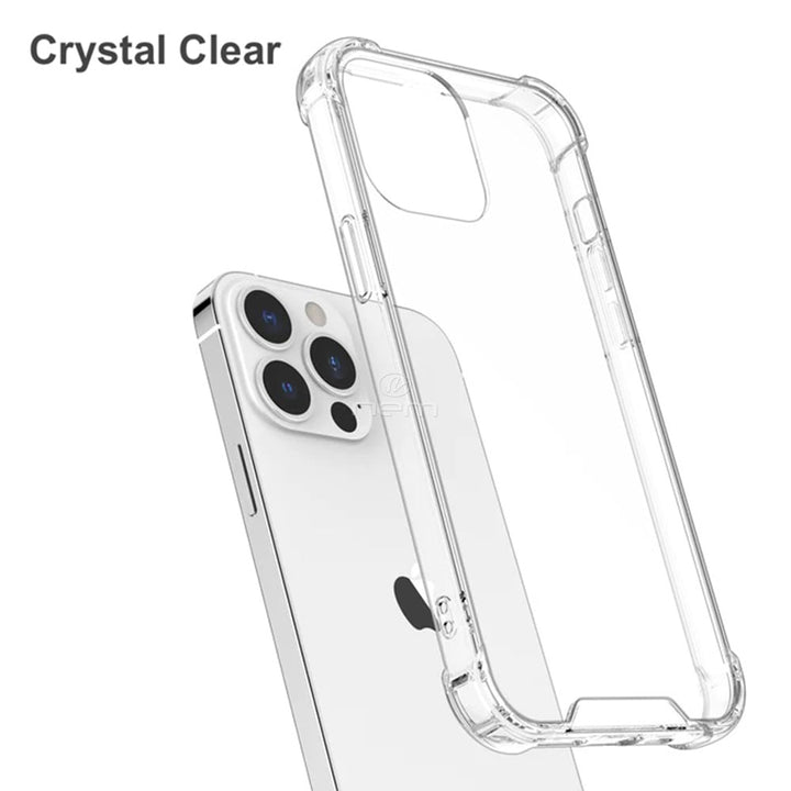 For Apple iPhone 15 Pro 6.1 inch Full Body Hybrid TPU Transparent Bumper Case Cover Clear Image 3