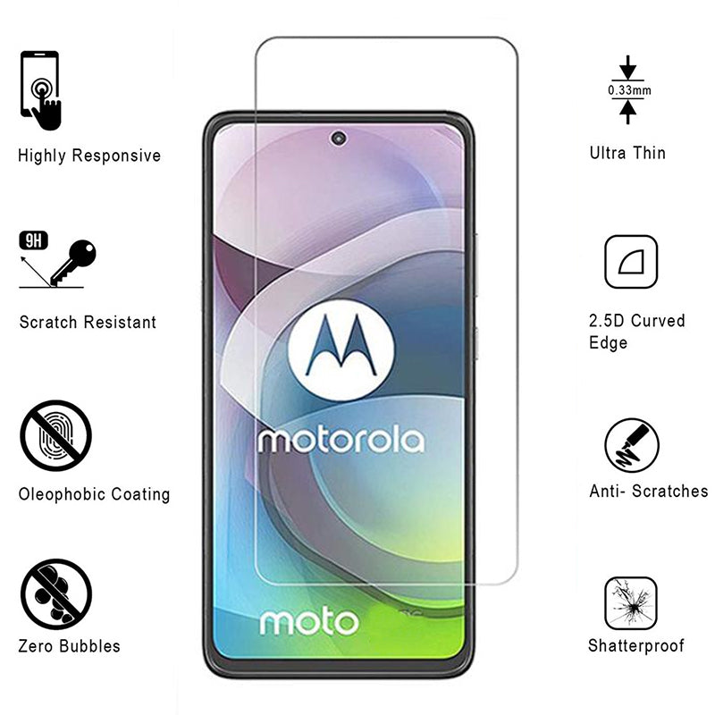 Motorola Moto G Play 5G 2024 Tempered Glass Screen Protector 9H Clear 2.5D Edge Image 1