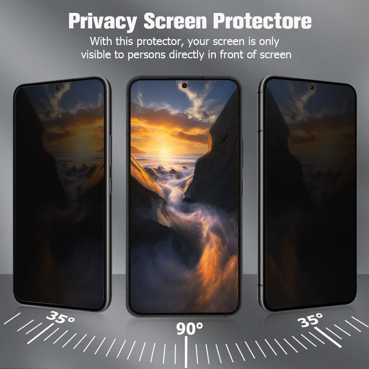 Samsung Galaxy S24 Plus Privacy Tempered Glass Screen Protector 9H Anti-Spy Image 3