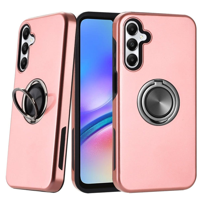 For Samsung Galaxy A05S / SM-A057 Metal Ring Stand Magnetic Car Mount Hybrid Impact Protective Shockproof Case Cover Image 1