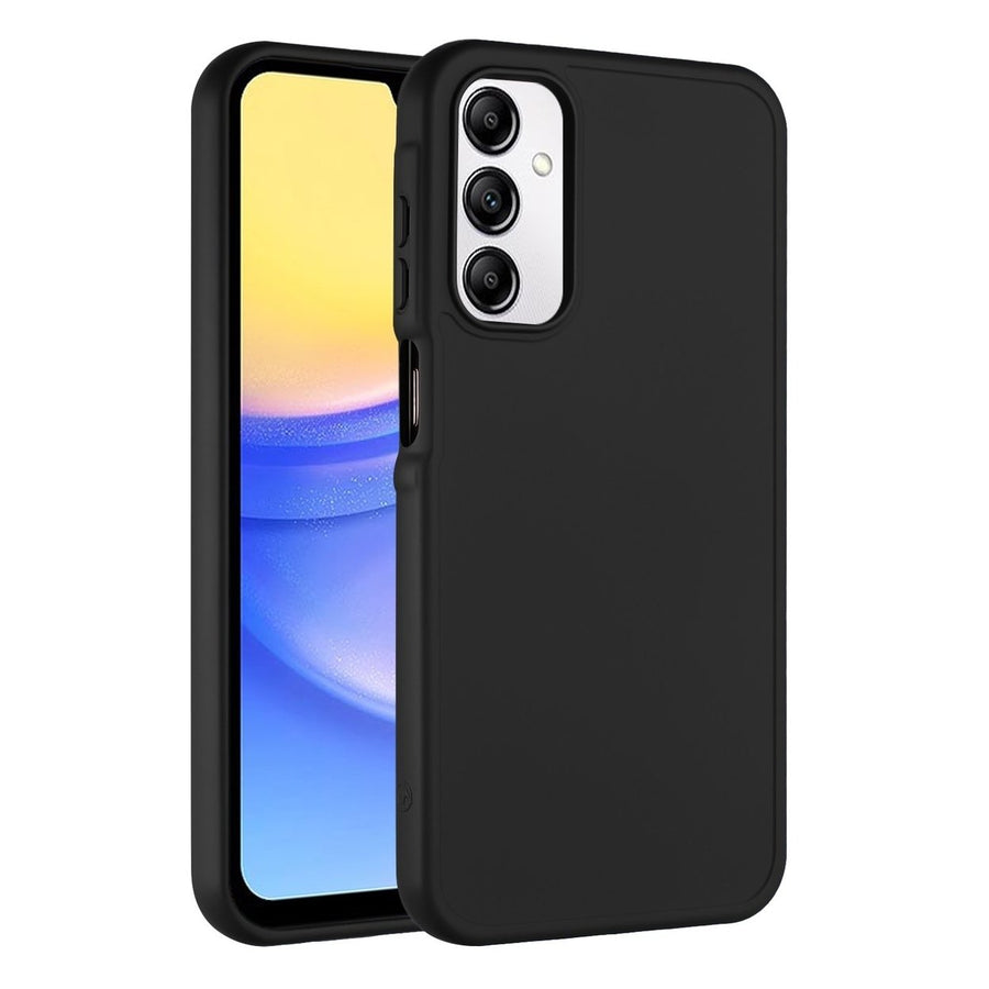 For Samsung Galaxy A15 / SM-A155 TPU Full Body Scratch Proof Shockproof Protective Hybrid Case Cover Black Image 1