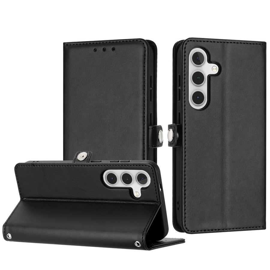 For Samsung Galaxy S24 Plus / SM-926 Full Body Cover Protective Shockproof Card Slot Flap Folio Stand Leather Wallet Image 1