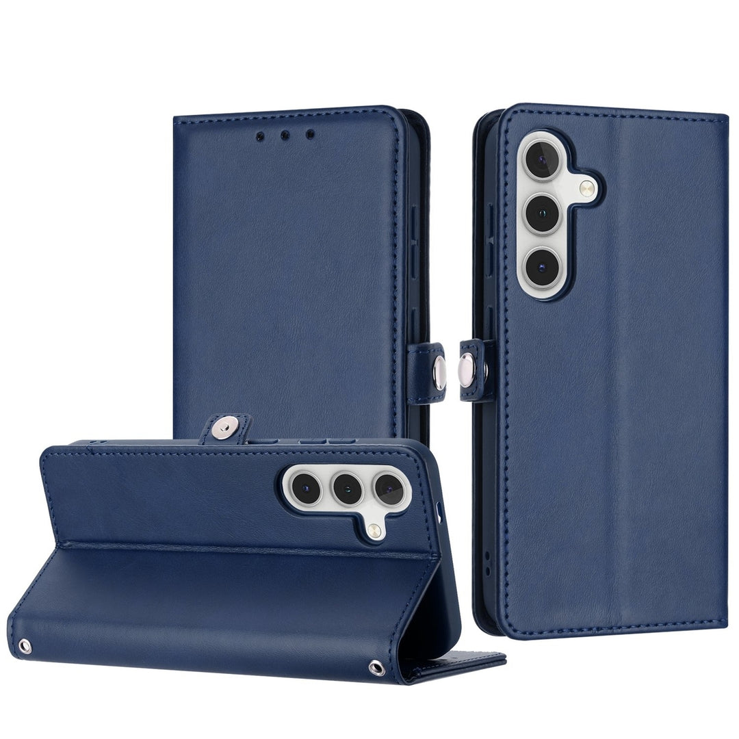 For Samsung Galaxy S24 Plus / SM-926 Full Body Cover Protective Shockproof Card Slot Flap Folio Stand Leather Wallet Image 7