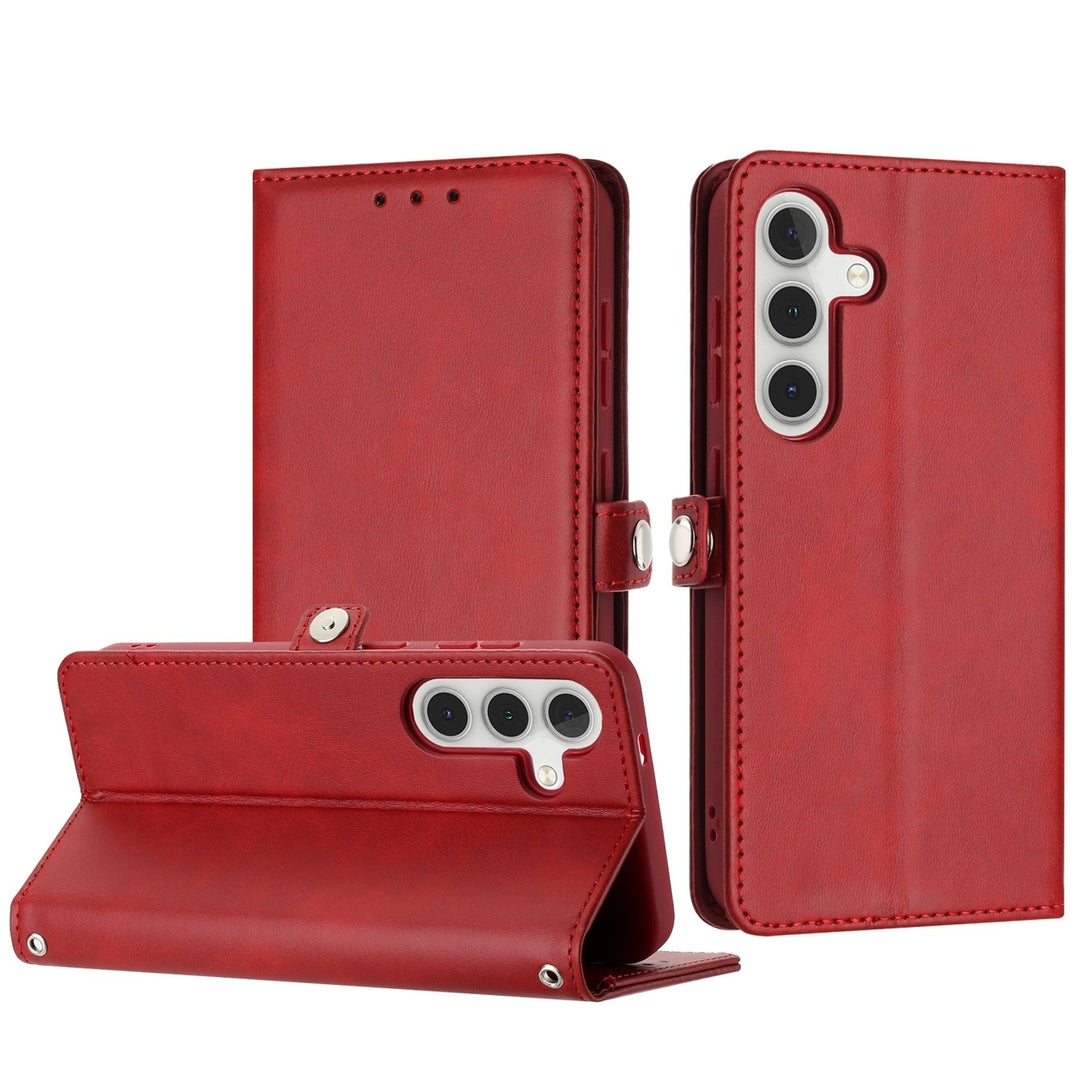 For Samsung Galaxy S24 Plus / SM-926 Full Body Cover Protective Shockproof Card Slot Flap Folio Stand Leather Wallet Image 9