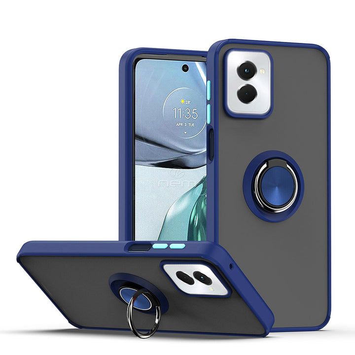 For Motorola Moto G Power 5G 2024 Impact Metal Ring Holder Stand Magnetic Car Mount Shockproof Protective Hybrid Case Image 4