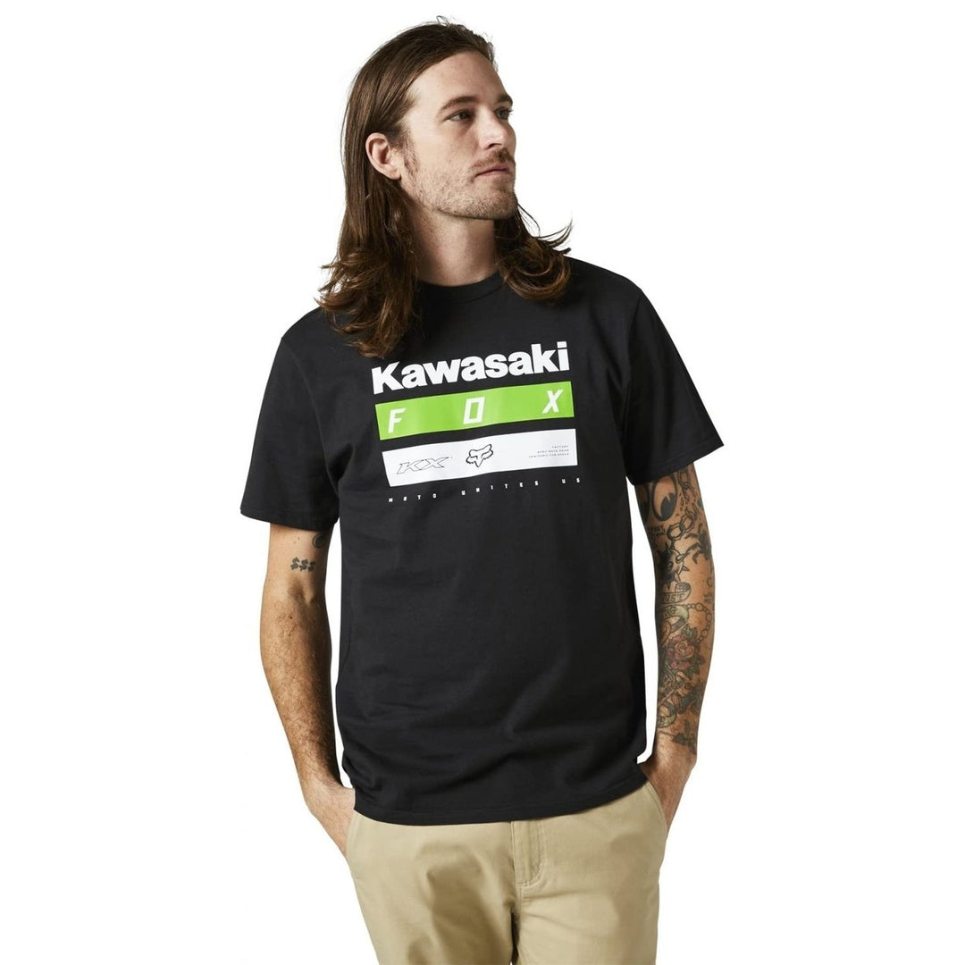 Fox Racing Mens Kawasaki Short Sleeve Premium Tee WHITE Image 4