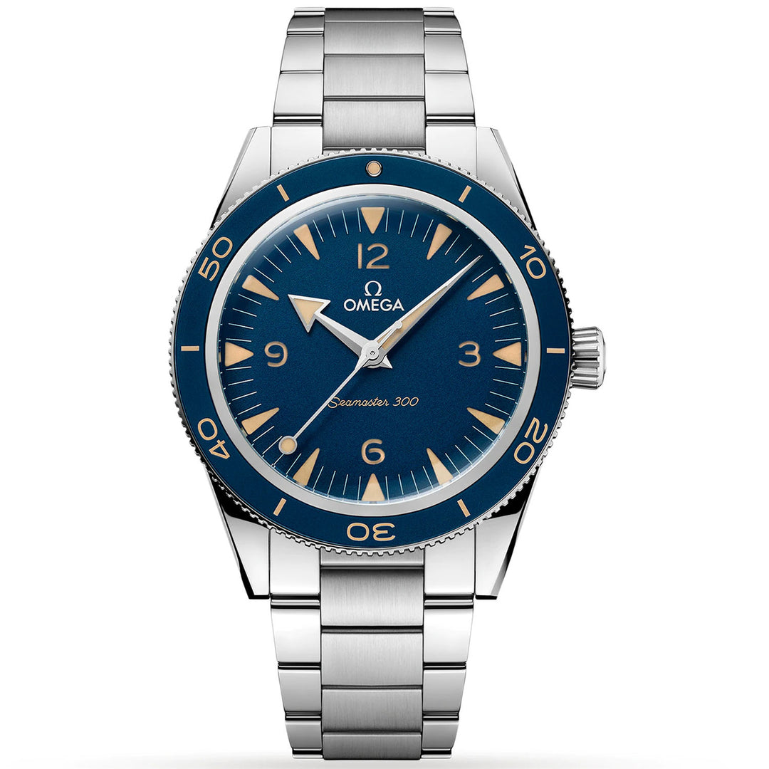 Omega Mens Seamaster Blue Dial Watch - O23430412103001 Image 1