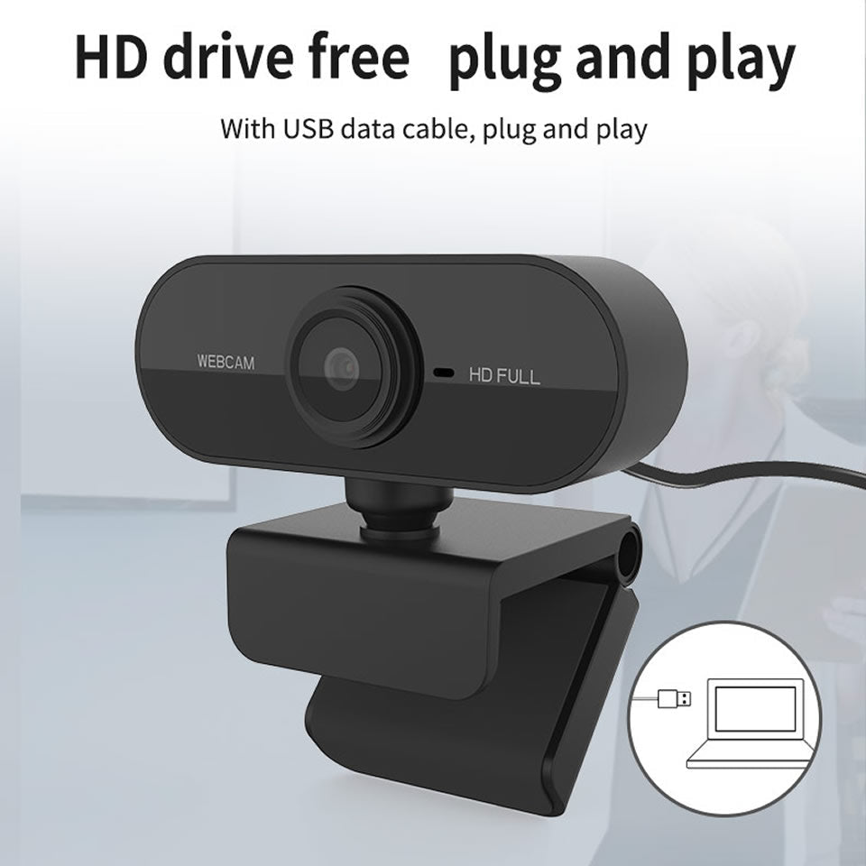 Zoom Skype FHD USB Webcam and Mic Full HD 1080P Streaming Camera for PC MAC Laptop Image 6
