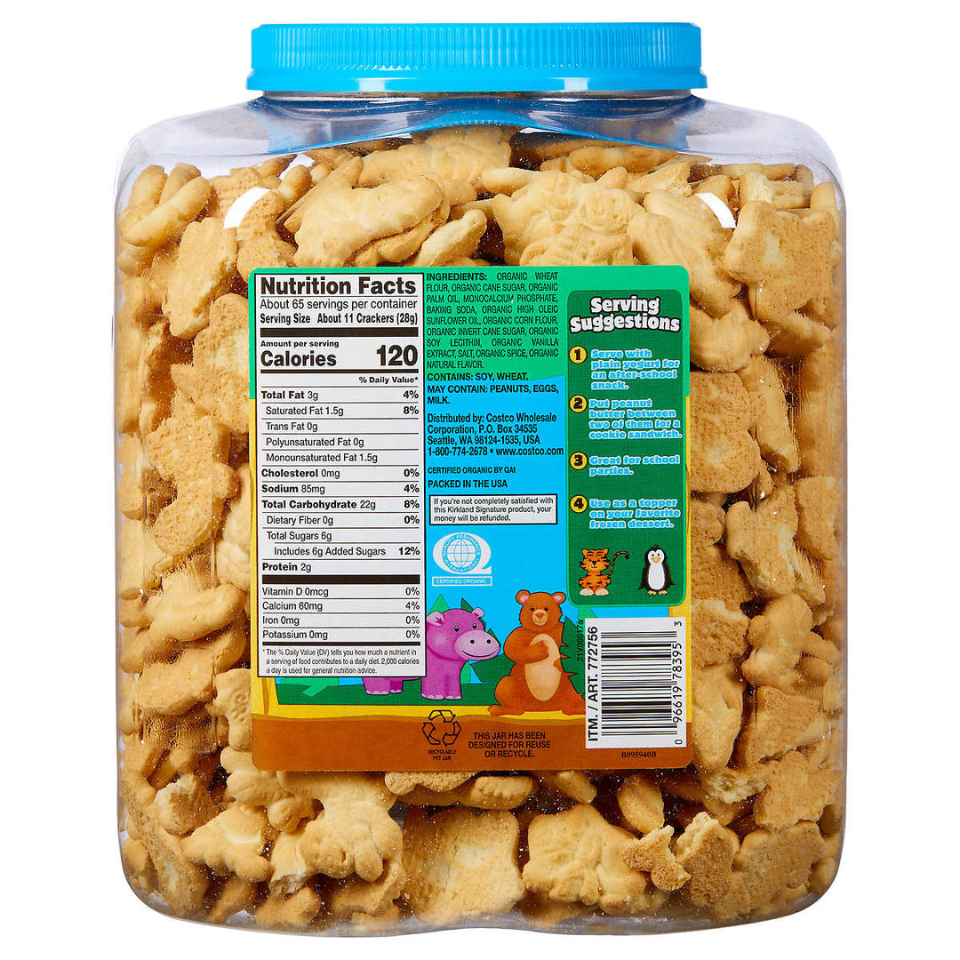 Kirkland Signature Organic Animal Crackers 4 Pounds Image 2