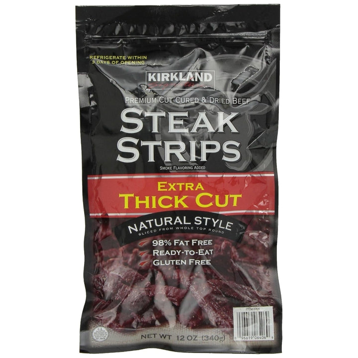 Kirkland Signature Premium Extra Thick Steak Strips 12 Ounce Image 1