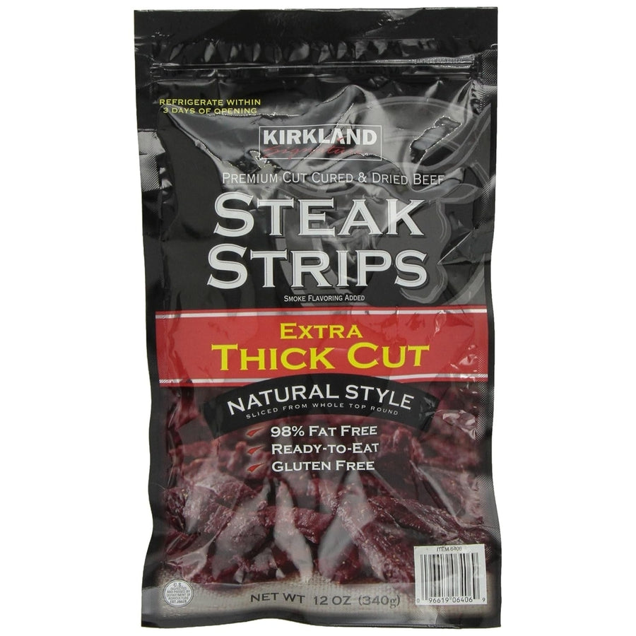 Kirkland Signature Premium Extra Thick Steak Strips12 Ounce Image 1