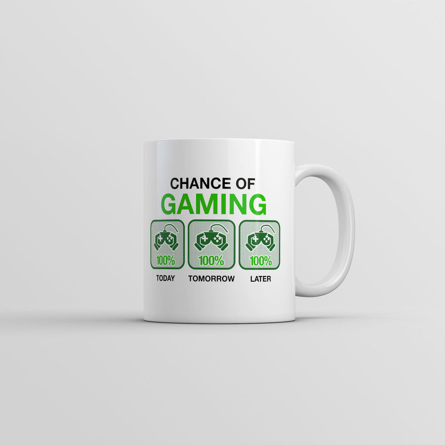 Chance Of Gaming Mug Funny Video Games Graphic Coffee Cup-11oz Image 1