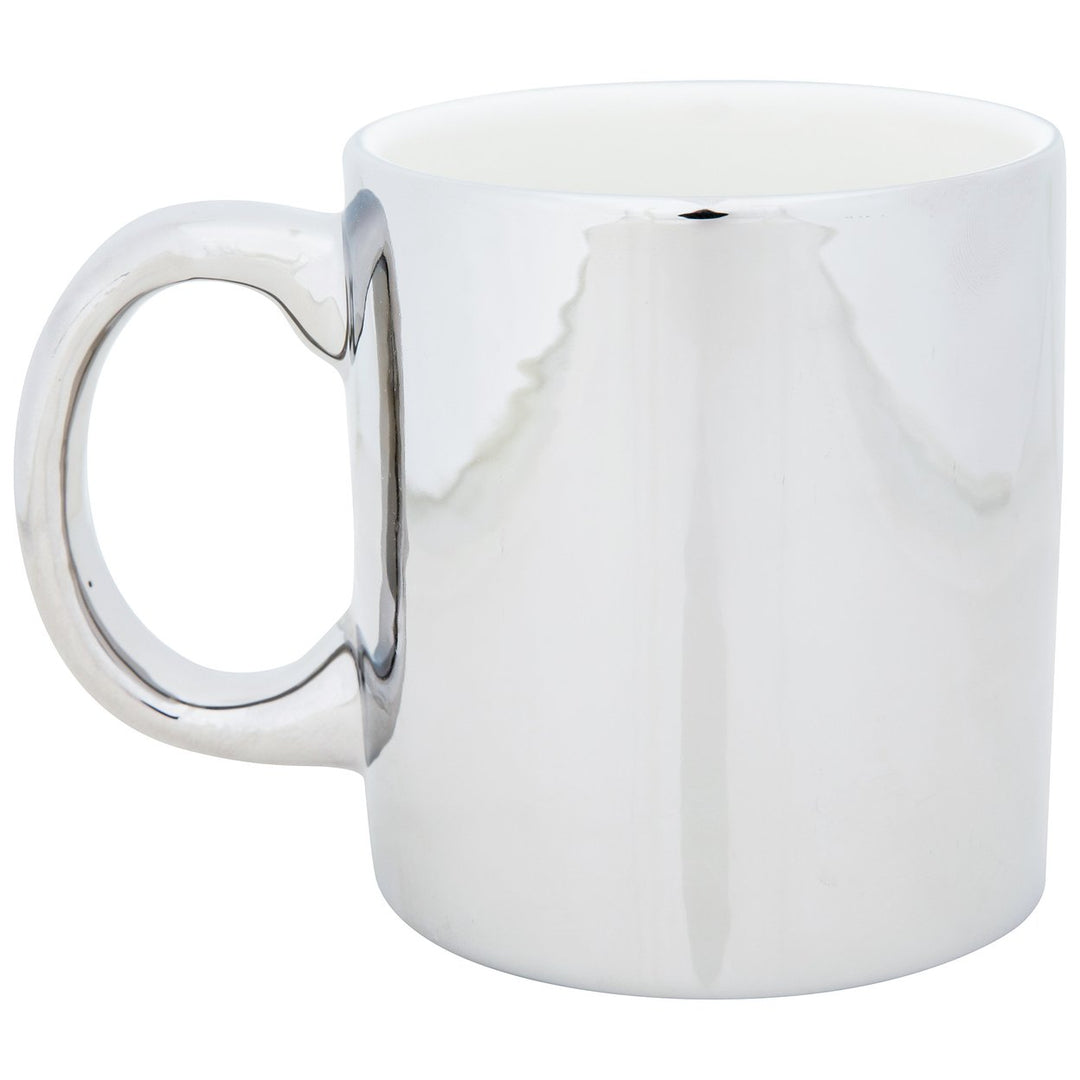 NASA Logo Chrome Finish 18 oz Ceramic Mug Image 2