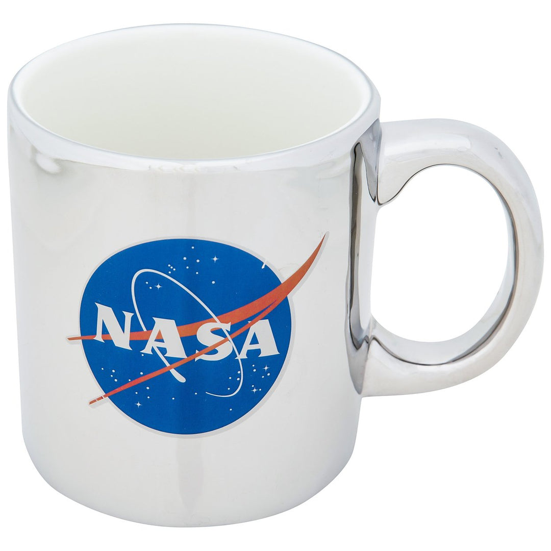 NASA Logo Chrome Finish 18 oz Ceramic Mug Image 3