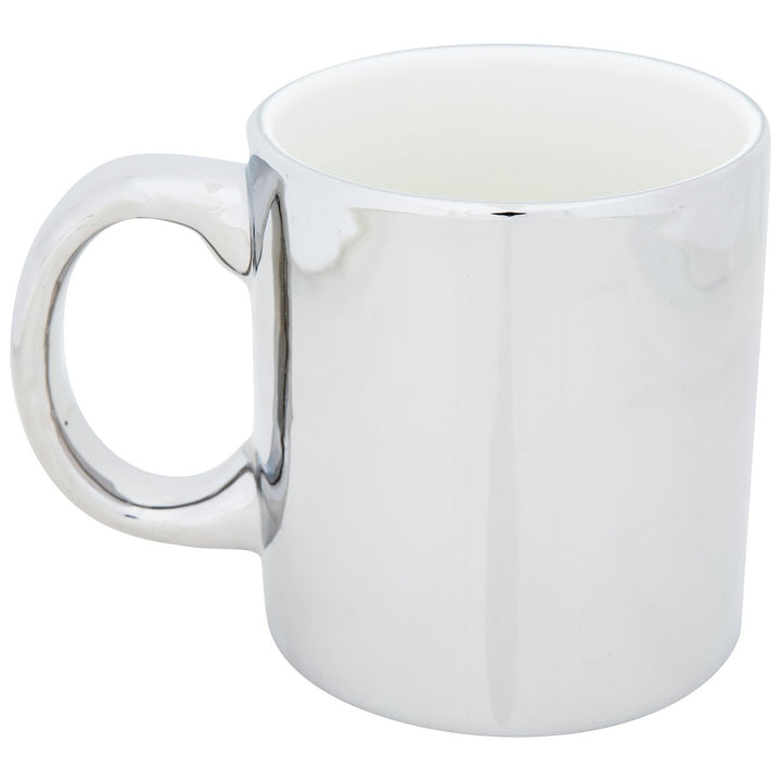 NASA Logo Chrome Finish 18 oz Ceramic Mug Image 4