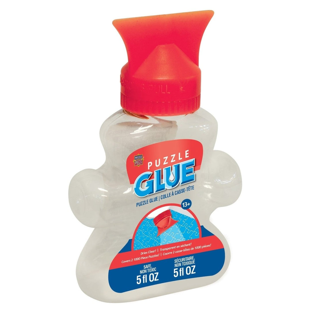 Jigsaw Puzzle Glue in Shaped Bottle - 5 oz Image 1