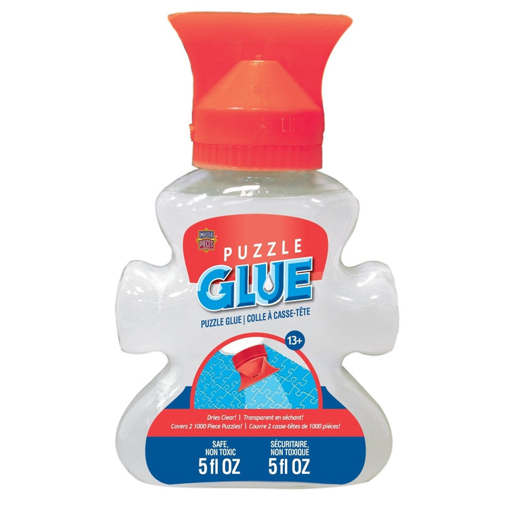 Jigsaw Puzzle Glue in Shaped Bottle - 5 oz Image 2