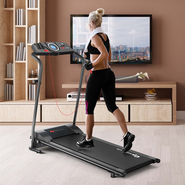 1HP Electric Treadmill Folding Motorized Power Running Fitness Machine Image 4