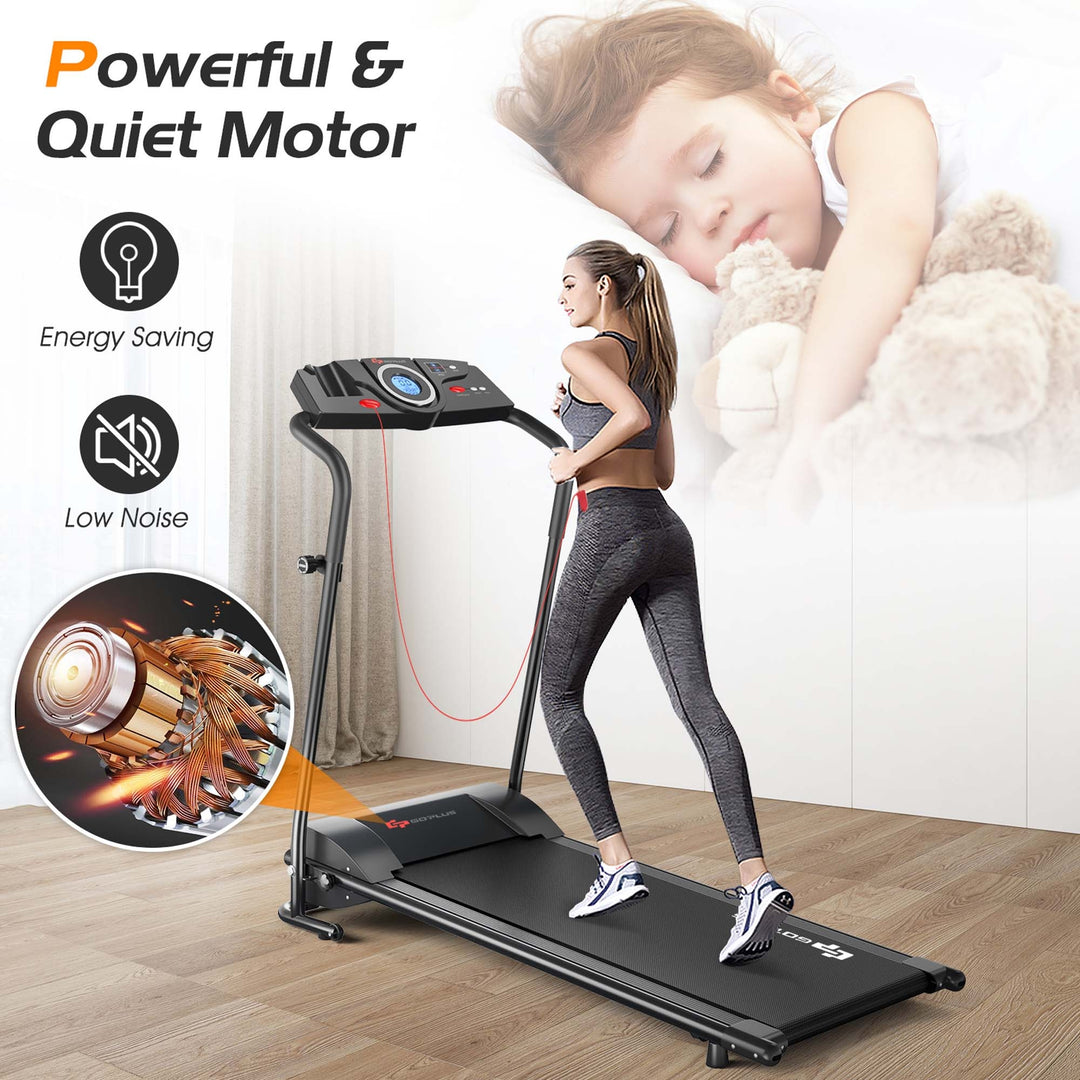 1HP Electric Treadmill Folding Motorized Power Running Fitness Machine Image 7