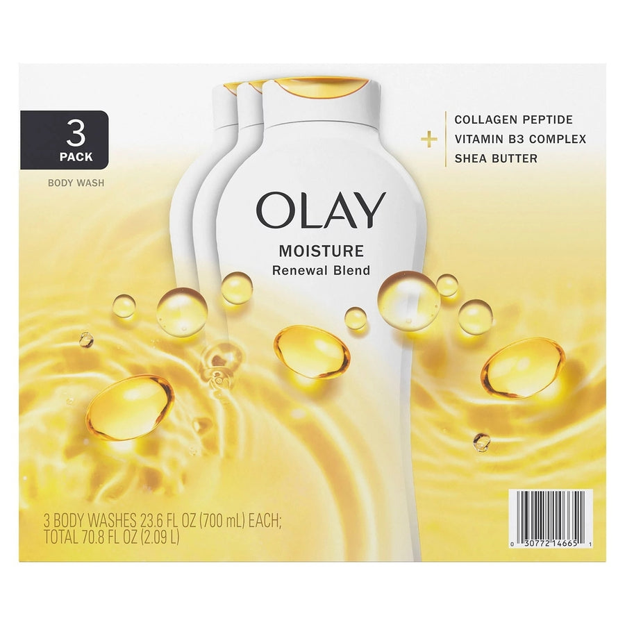 Olay Moisture Renewal Blend Body Wash 23.6 Fluid Ounce (Pack of 3) Image 1