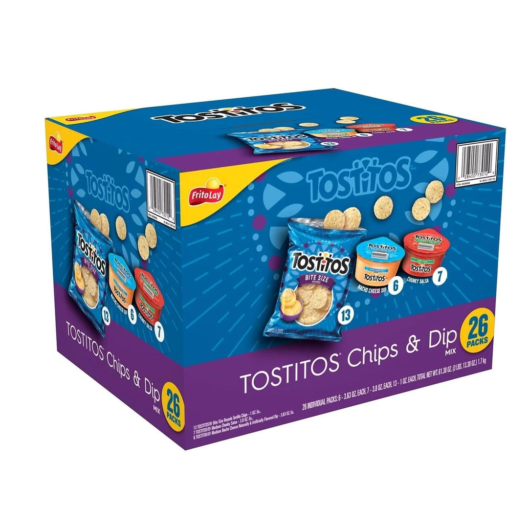 Tostitos Snacks Chips and Dip Mix Variety 61.35 Ounce (26 Count) Image 2