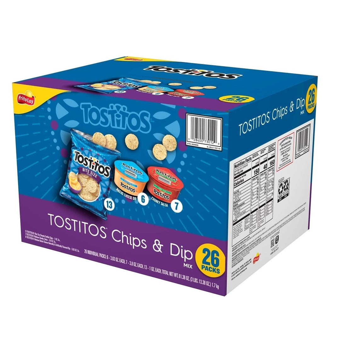 Tostitos Snacks Chips and Dip Mix Variety 61.35 Ounce (26 Count) Image 3