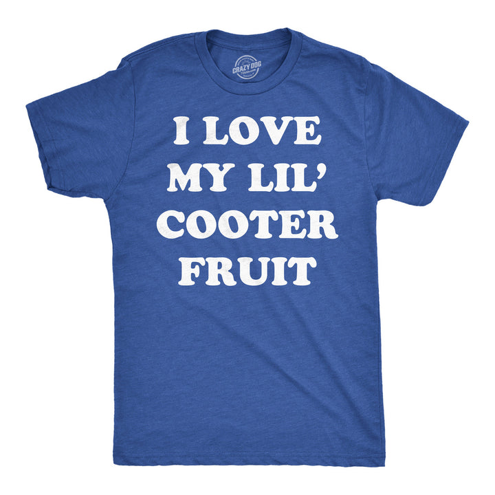 Mens Funny T Shirts I Love My Little Cooter Fruit Sarcastic Dad Tee For Men Image 1