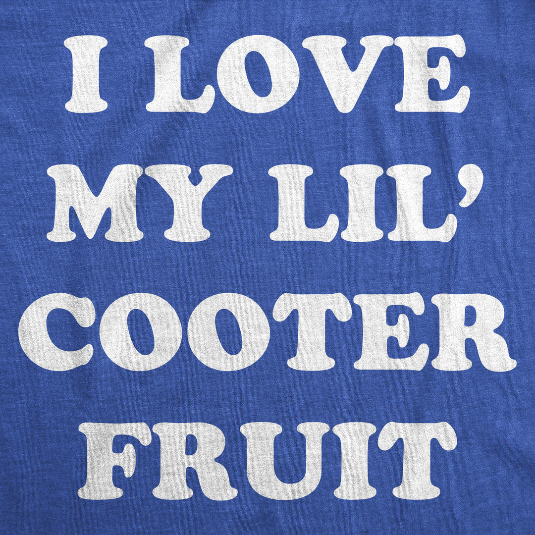 Mens Funny T Shirts I Love My Little Cooter Fruit Sarcastic Dad Tee For Men Image 2