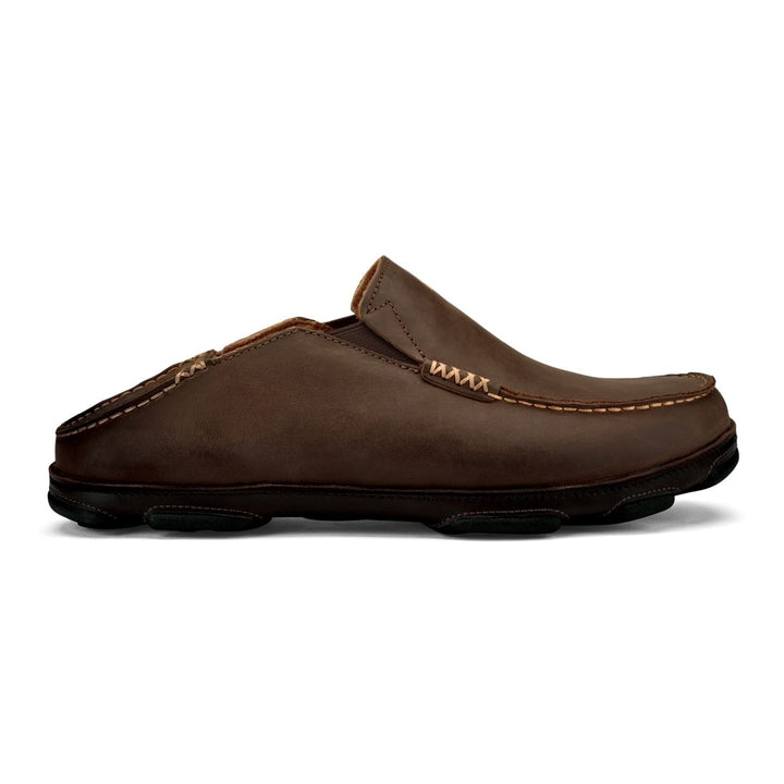 OluKai Mens Moloa Slip-On Dark Wood/Dark Java - 10128-6348 DARK WOOD / DARK JAVA Image 2