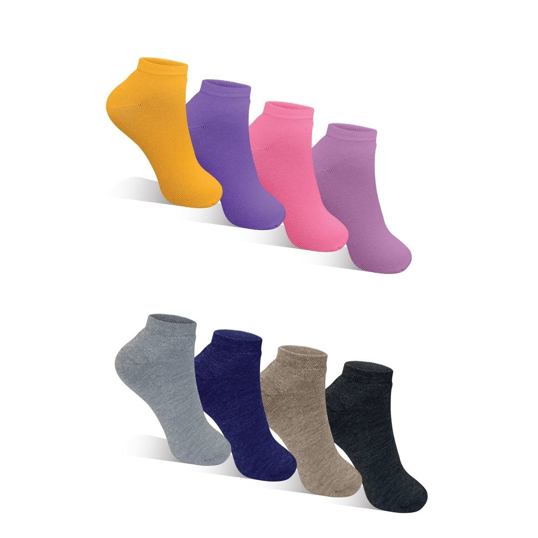 10 Pairs Womens Colorful Low Cut No Show Ankle Socks Soft Breathable Comfort Image 1