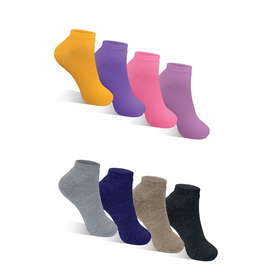 10-Pairs Womens Breathable Fun-Funky Colorful No Show Low Cut Ankle Socks Image 1