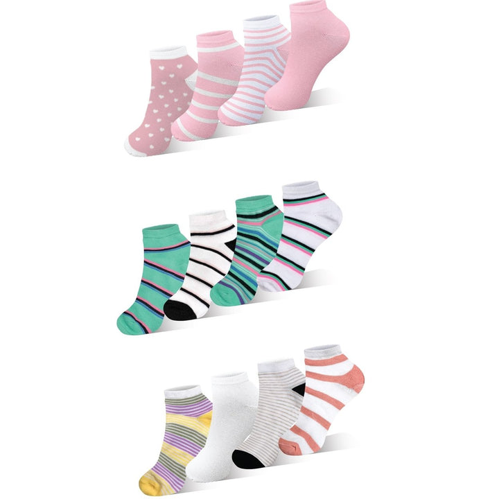 10 Pairs Womens Colorful Low Cut No Show Ankle Socks Soft Breathable Comfort Image 3