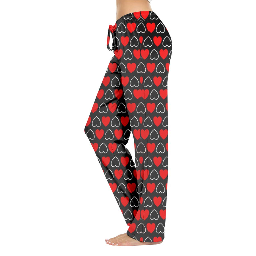 Womens Casual Lightweight Lounge Pajama Pants Soft Terry Knit Various Prints 1-Pack Image 1