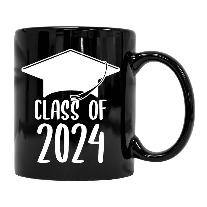 Class of 2024 Graduation 12 oz Ceramic Coffee Mug Black Image 2