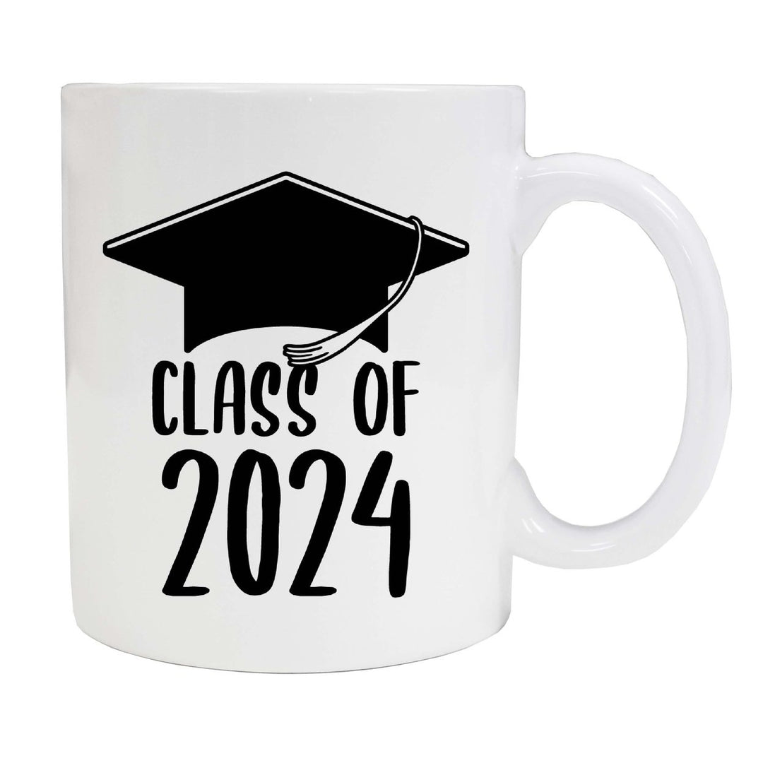 Class of 2024 Graduation 12 oz Ceramic Coffee Mug Black Image 1