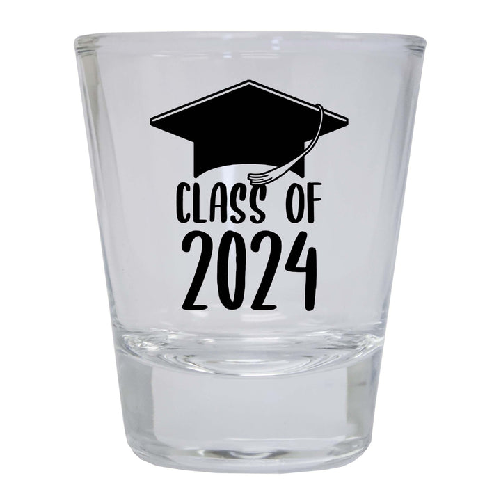 Class of 2024 Graduation 2 Ounce Shot Glass Round Image 2