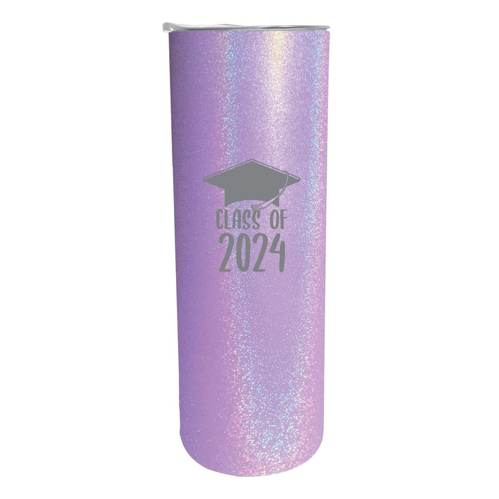 Class of 2024 Graduation 20 oz Engraved Insulated Stainless Steel Skinny Tumbler Image 2