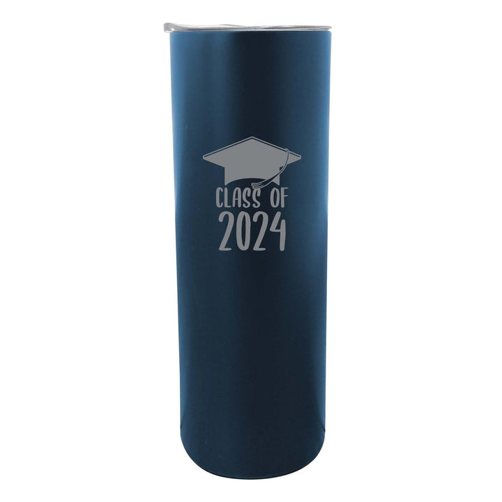 Class of 2024 Graduation 20 oz Engraved Insulated Stainless Steel Skinny Tumbler Image 4