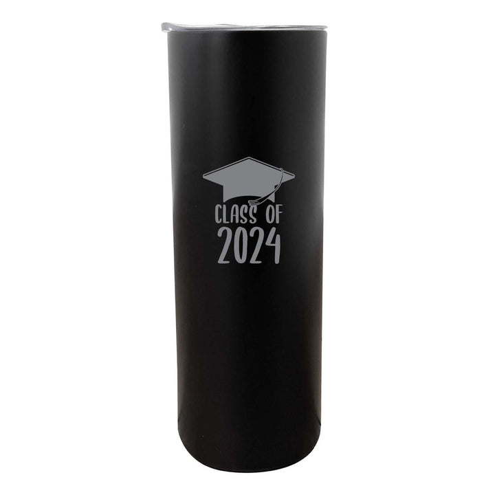 Class of 2024 Graduation 20 oz Engraved Insulated Stainless Steel Skinny Tumbler Image 1