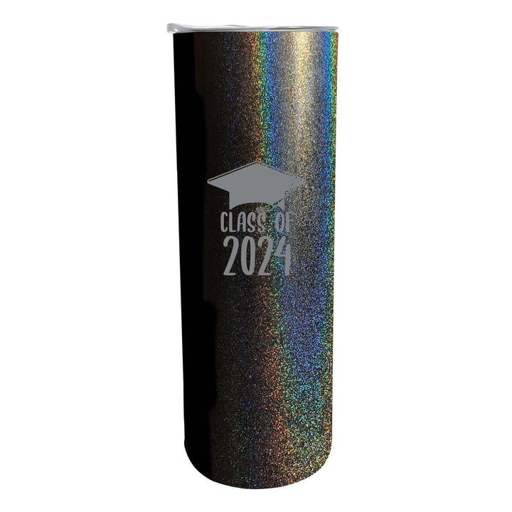 Class of 2024 Graduation 20 oz Engraved Insulated Stainless Steel Skinny Tumbler Image 11