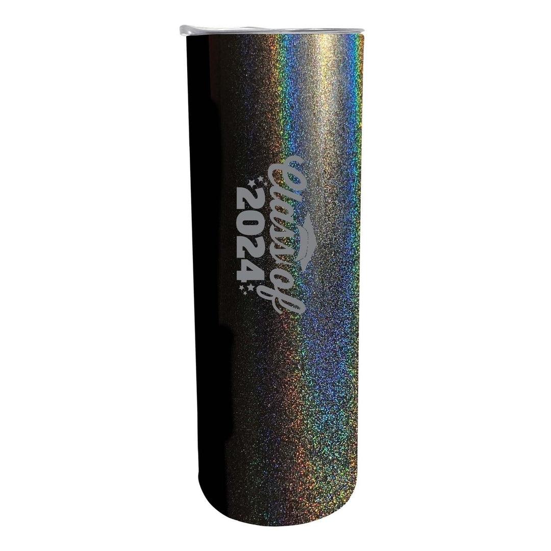 Class of 2024 Graduation Design B 20 oz Engraved Insulated Stainless Steel Skinny Tumbler Image 8