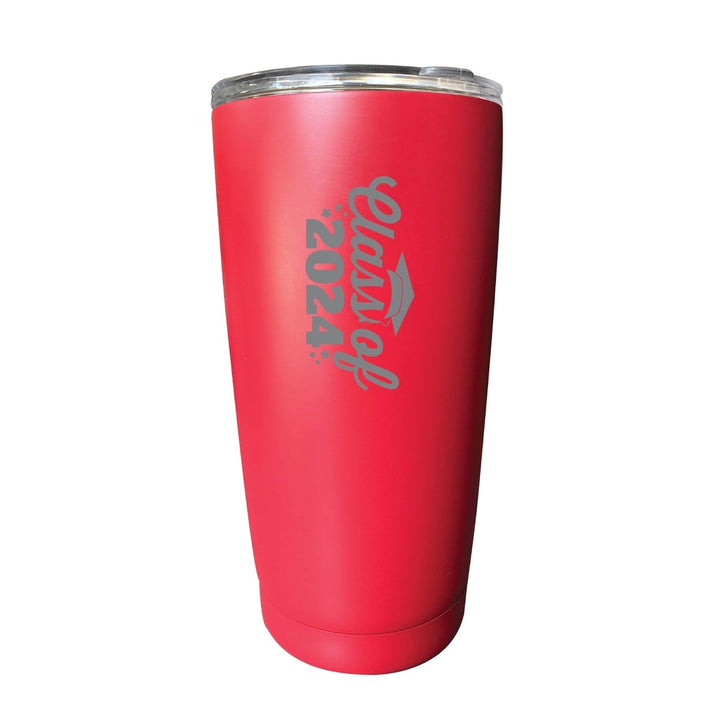 Class of 2024 Graduation 16 oz Engraved Stainless Steel Insulated Tumbler Image 1