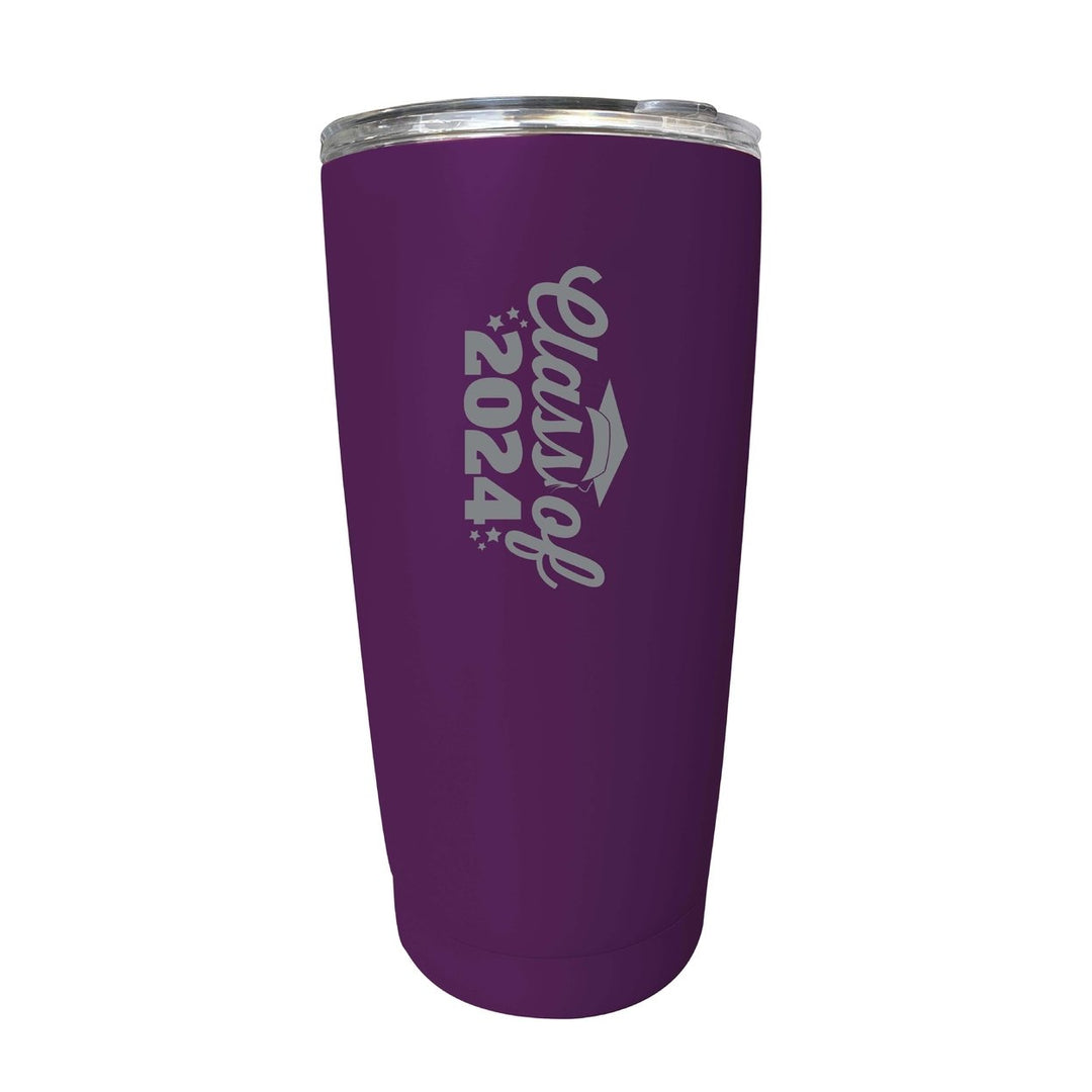 Class of 2024 Graduation 16 oz Engraved Stainless Steel Insulated Tumbler Image 12