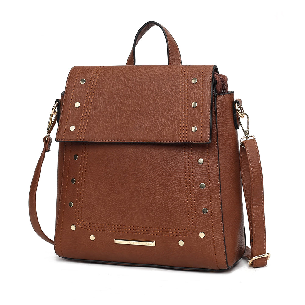 MKF Collection Elke Womens Backpack Vegan Leather Crossbody Bag Handbag Purse by Mia K Image 2