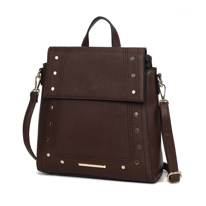 MKF Collection Elke Womens Backpack Vegan Leather Crossbody Bag Handbag Purse by Mia K Image 3